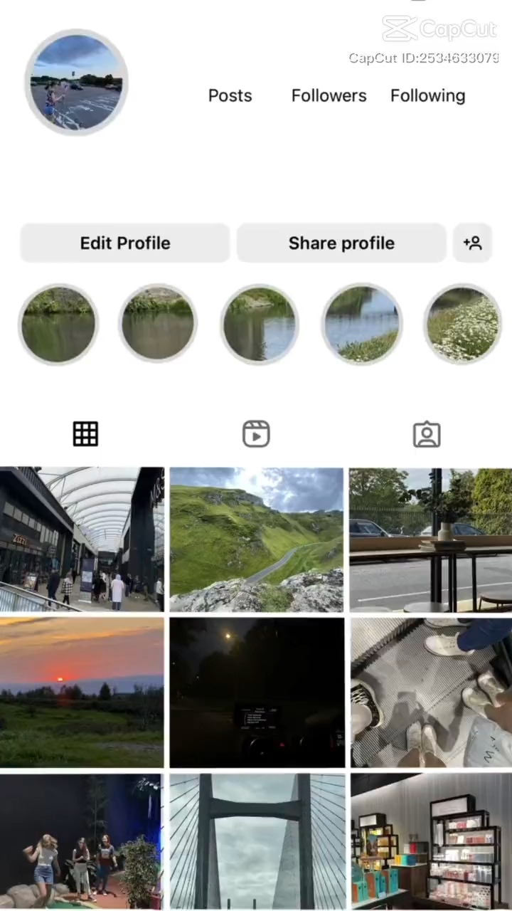 Instagram Interface Capcut Template