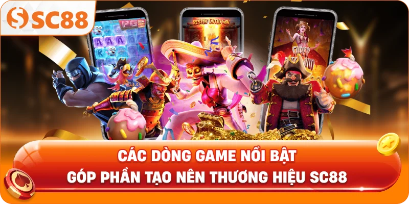 Các dòng game nổi bật góp phần tạo nên thương hiệu SC88